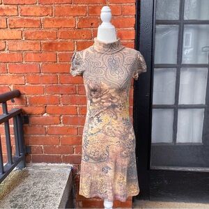 Y2K keyhole midi dress